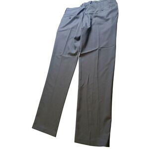 Haggar H26 Premium Stretch Dress Pants Mens 38x32 Dark Grey s Slim Fit HD00928